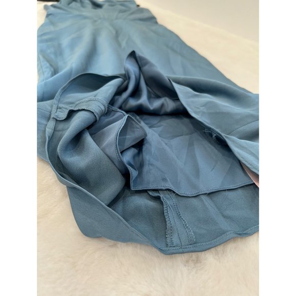 NWT HOUSE OF CB LONDON Size M Myrna Blue Charmaine Corset Dress MSRP $285 - Picture 10 of 15